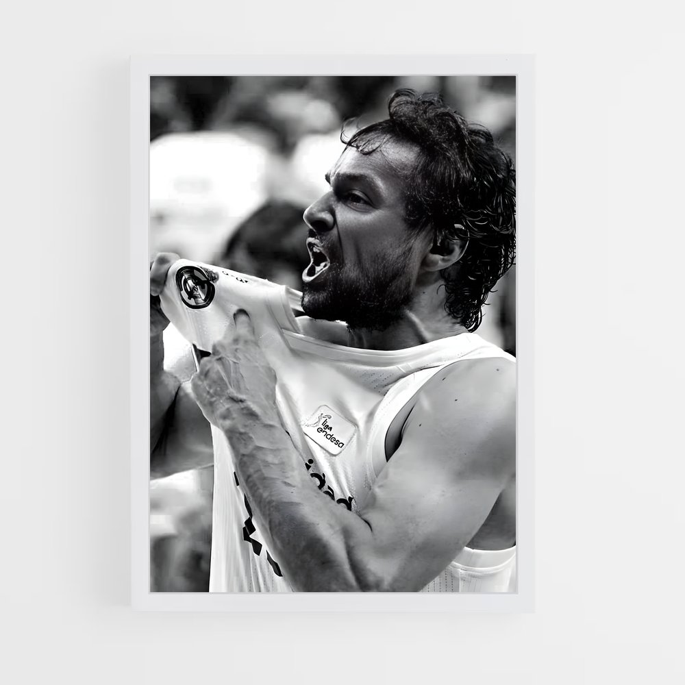 Poster Sergio de llull – affiche Basketball (vue 3)